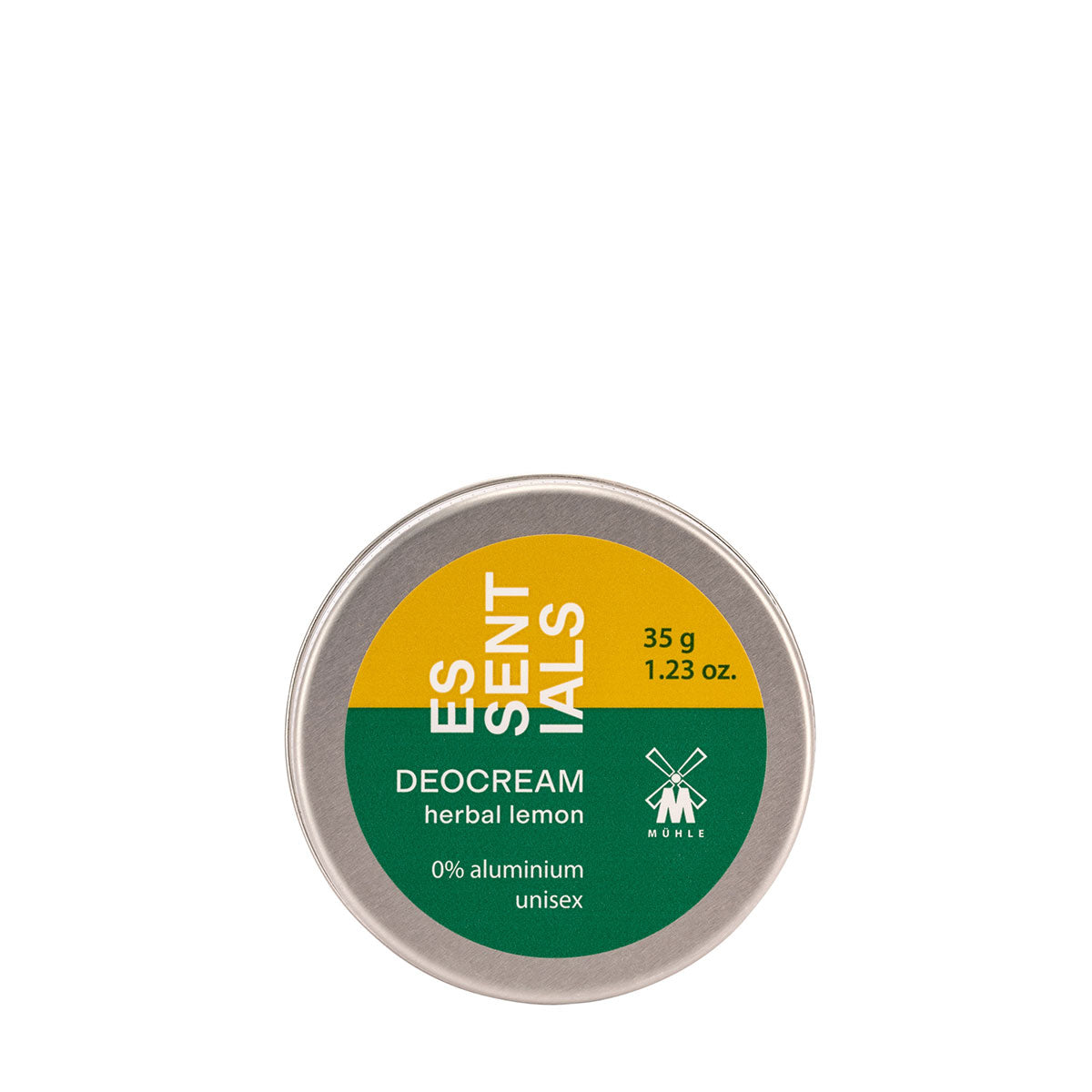 MÜHLE ESSENTIALS Herbal Lemon Deo Cream (35g) - closed