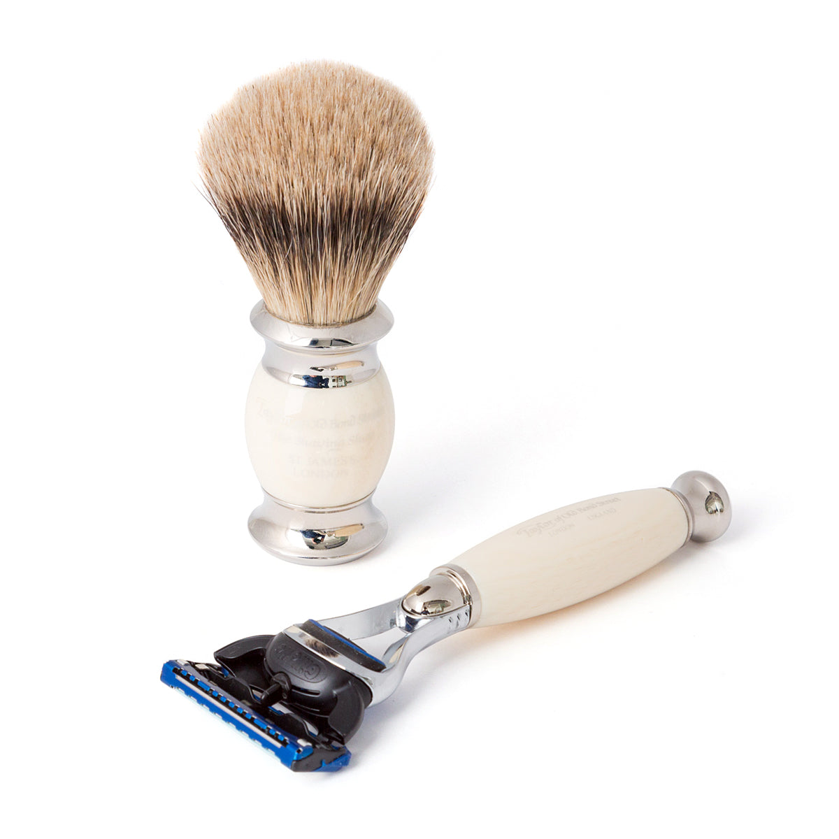 Taylor of Old Bond Street Super Badger & Fusion Razor Edwardian Shaving Set