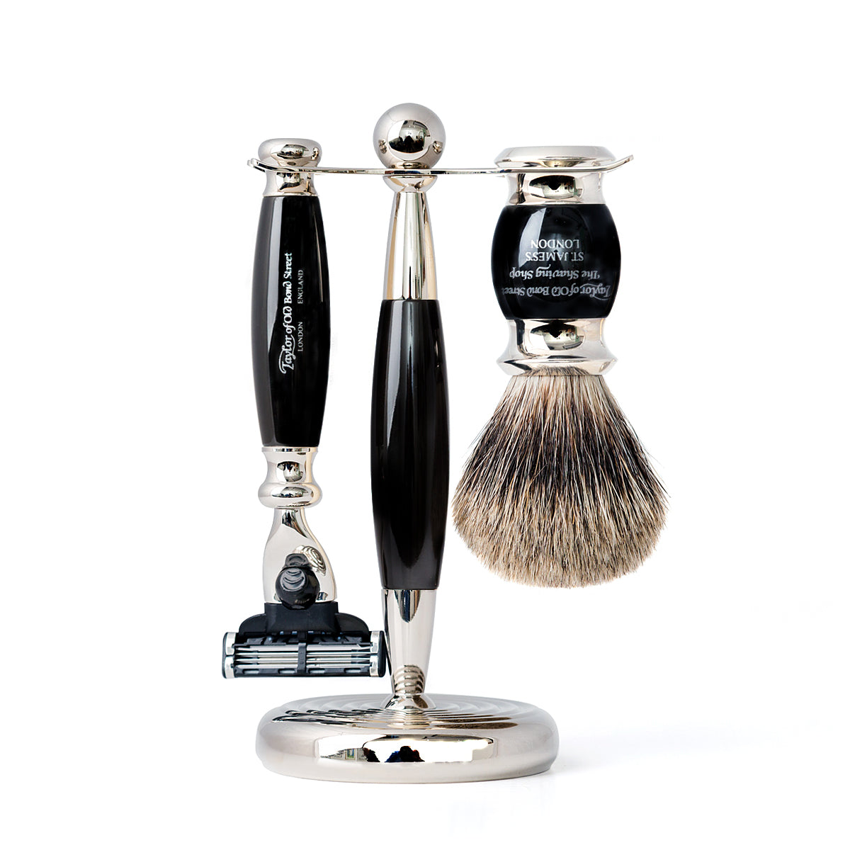 Taylor of Old Bond Street Pure Badger Mach3 Edwardian Shaving Set