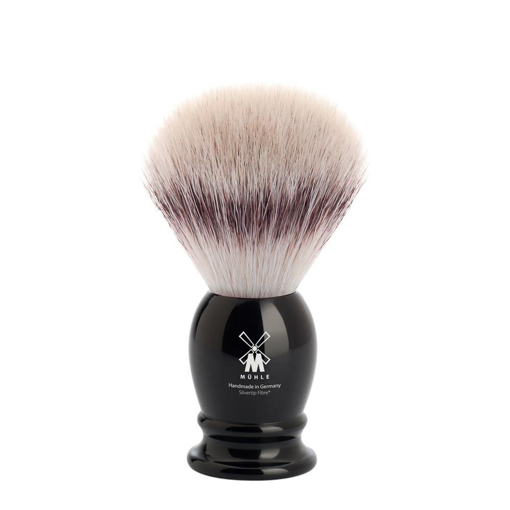 MÜHLE CLASSIC Black Silvertip Fibre Shaving Brush - Medium