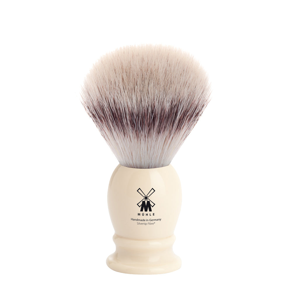 MUHLE CLASSIC Medium Faux Ivory Silvertip Fibre Shaving Brush