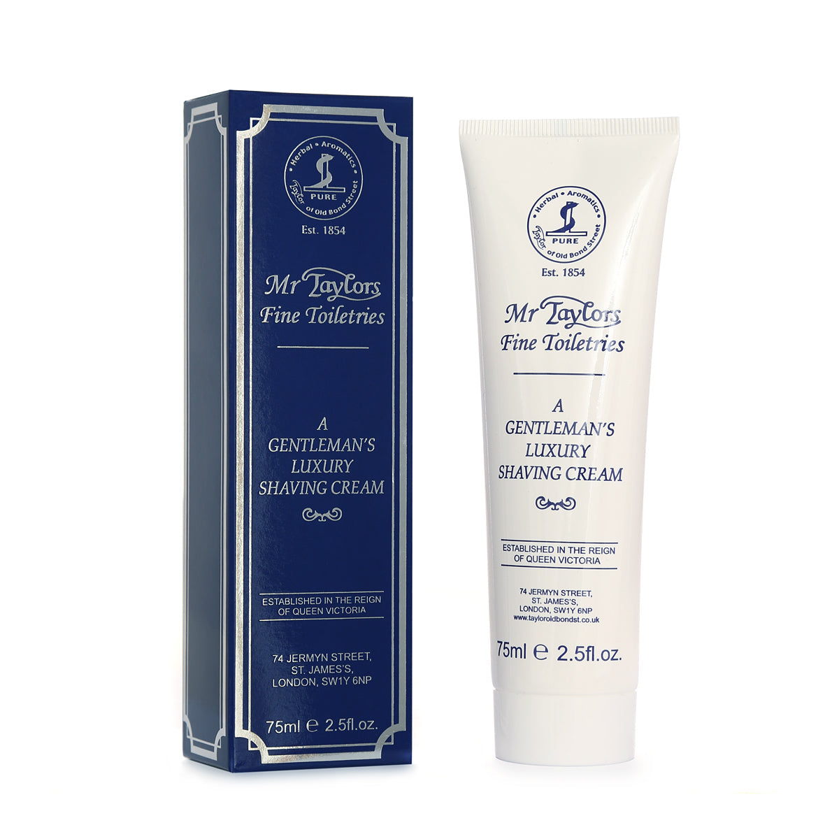 Taylor of Old Bond Street Mr Taylor Luxury Shaving Cream Tube (75ml)