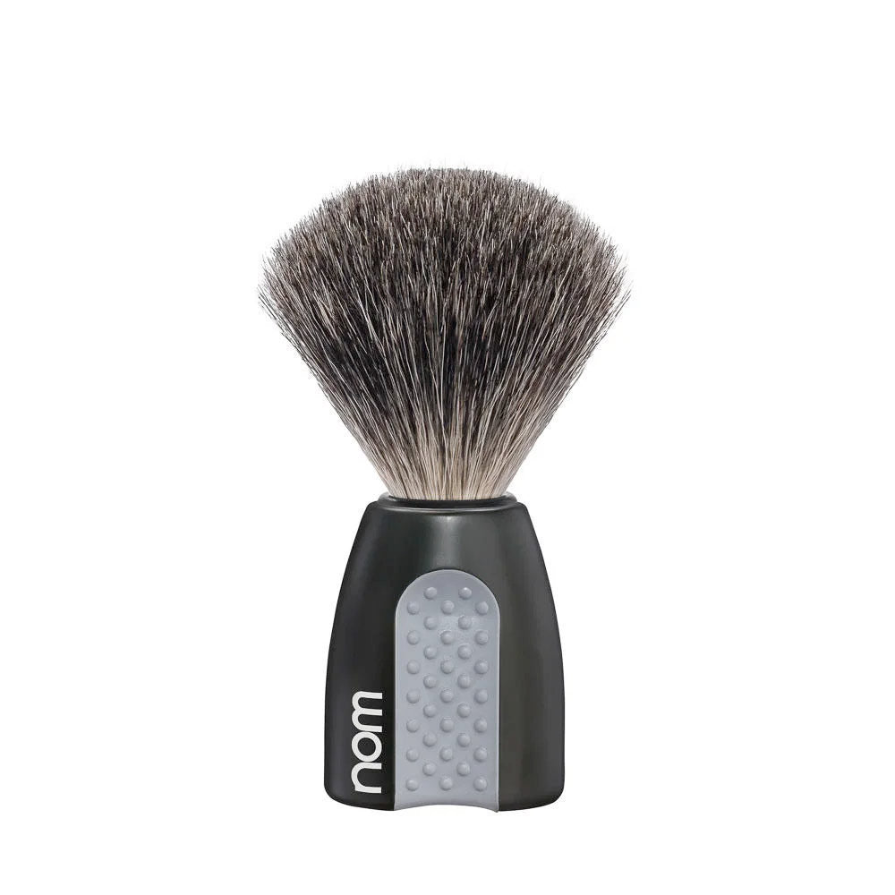 nom ERIK Pure Badger Shaving Brush in Black