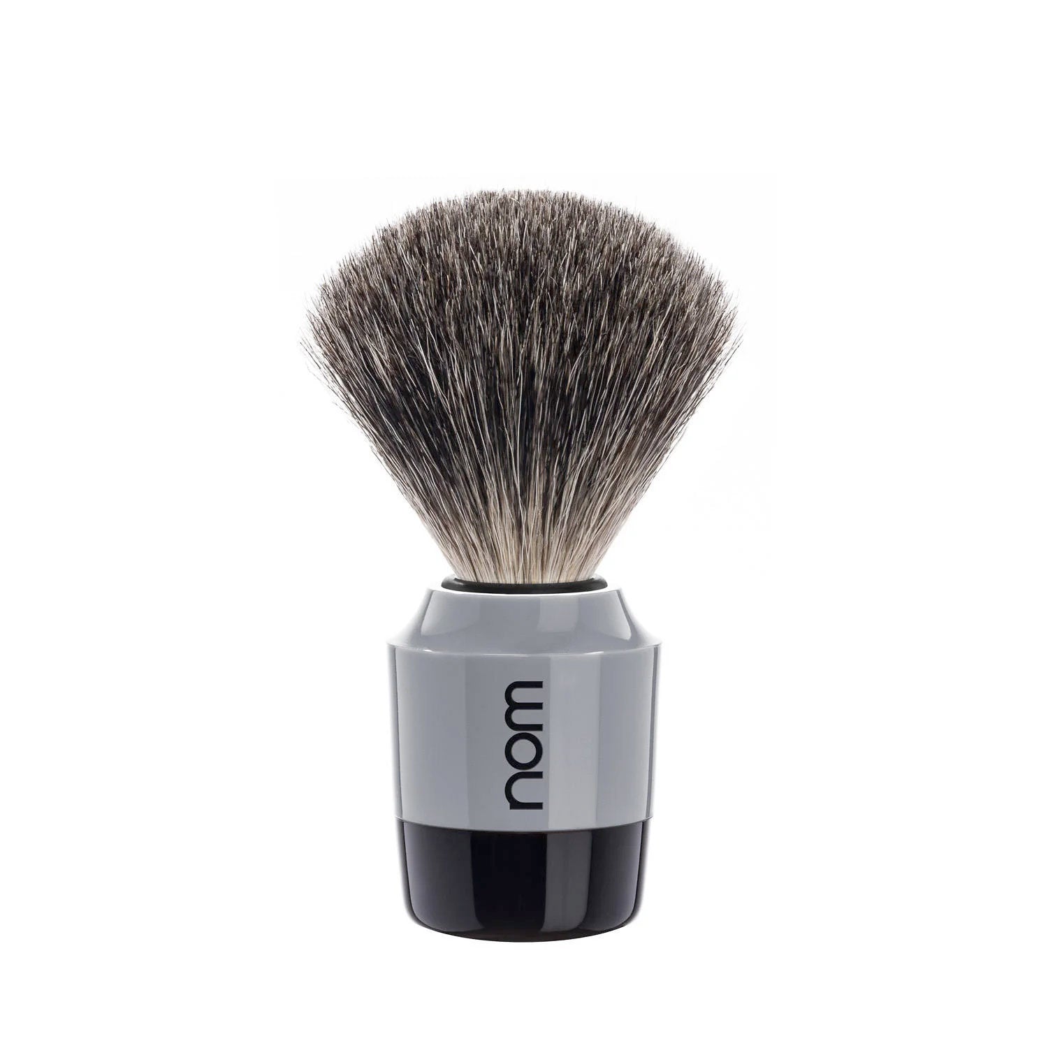 nom MARTEN Pure Badger Shaving Brush in Grey