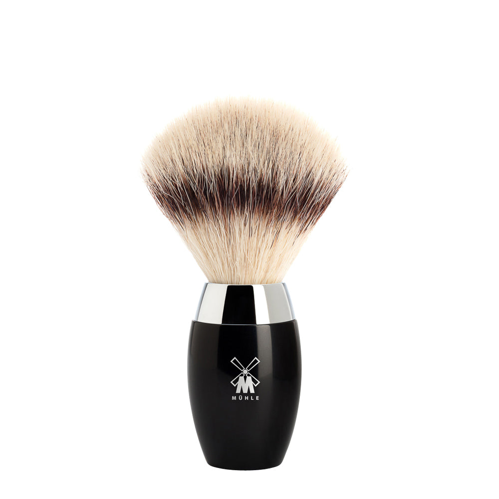 MUHLE KOSMO Silvertip Fibre Brush in Black