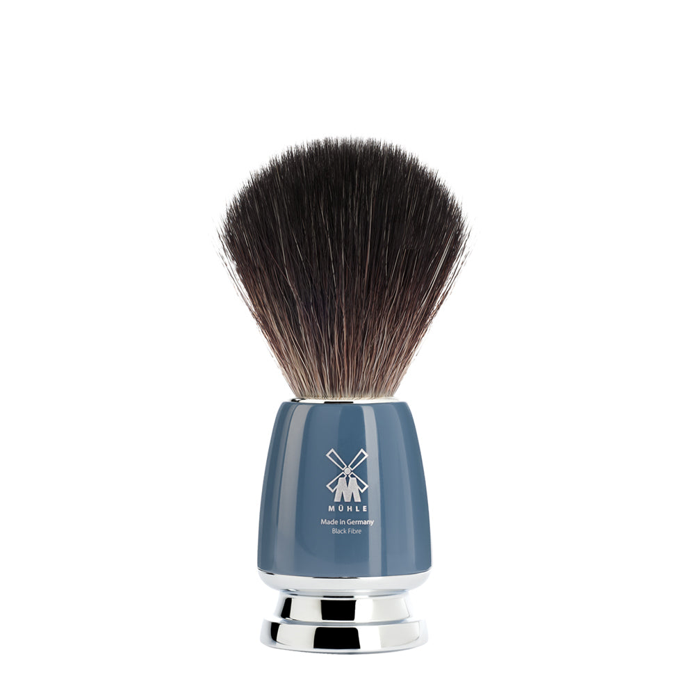 MUHLE RYTMO Black Fibre Shaving Brush in Petrol Blue