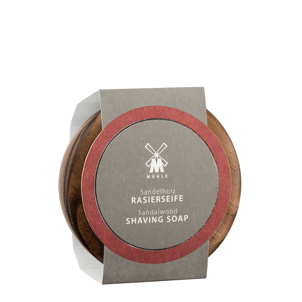 MUHLE SHAVE CARE Wooden Bowl and Sandalwood Shaving Soap