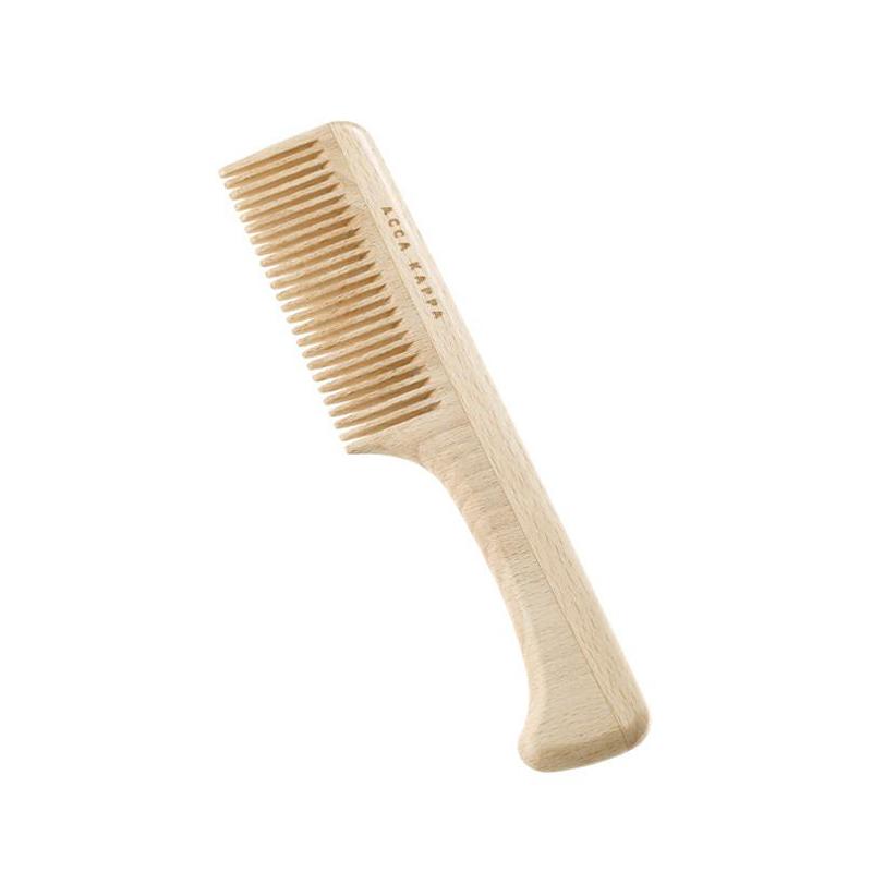 ACCA KAPPA Beech Wood Fine Tooth Comb