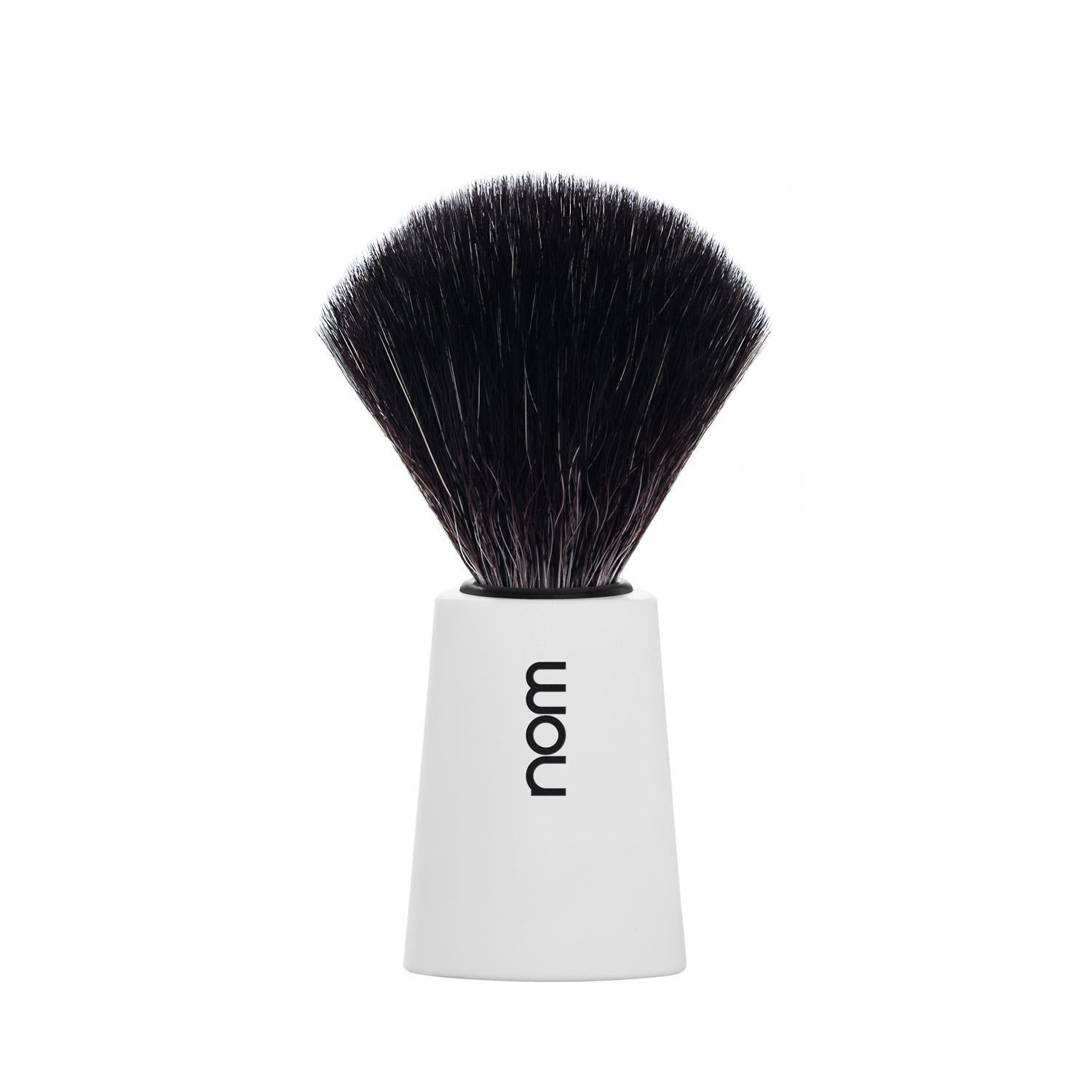 nom CARL Vegan Fibre Shaving Brush in White