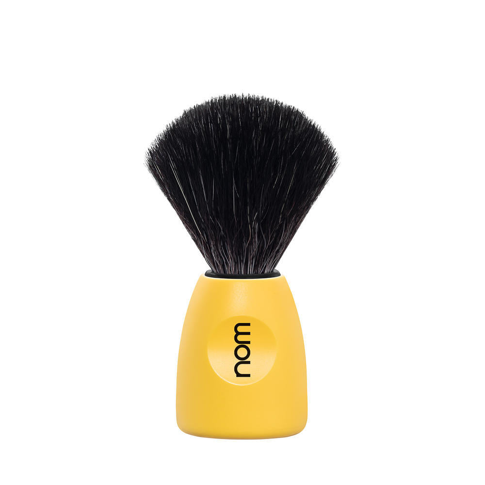nom LASSE Vegan Fibre Shaving Brush in Lemon