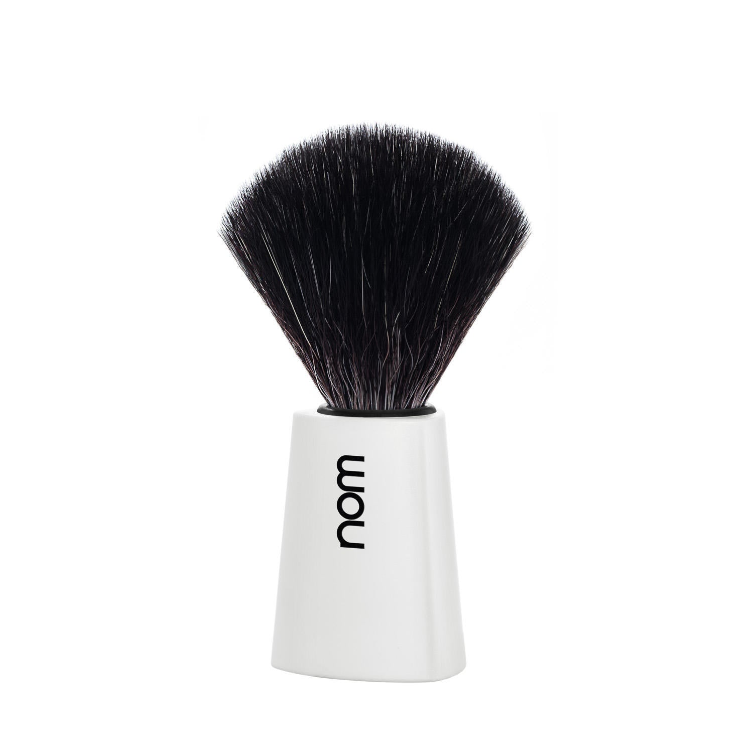 nom CARL Vegan Fibre Shaving Brush in White