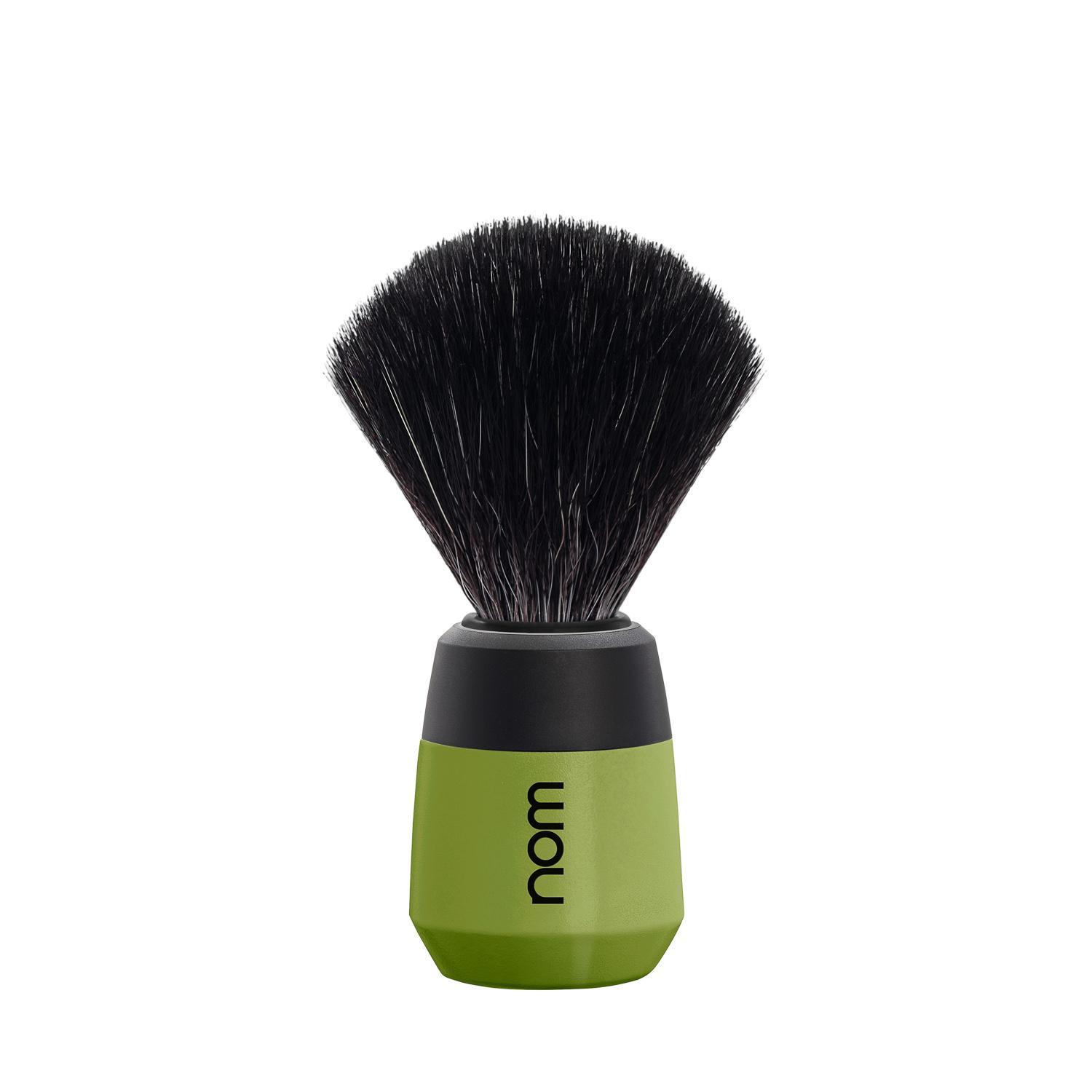 nom MAX Vegan Fibre Shaving Brush in Olive